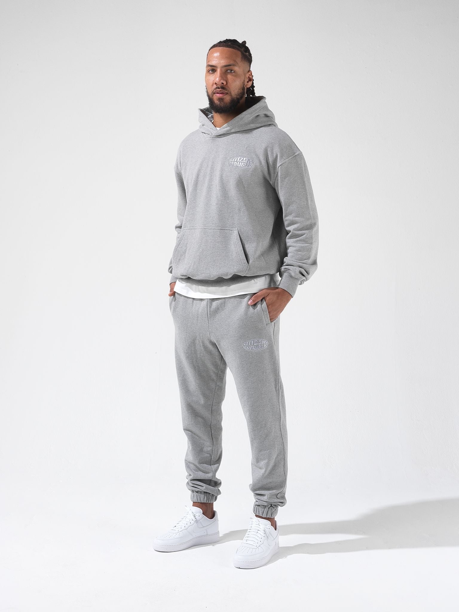 EMBROIDERED SIGNATURE COTTON HOODIE
