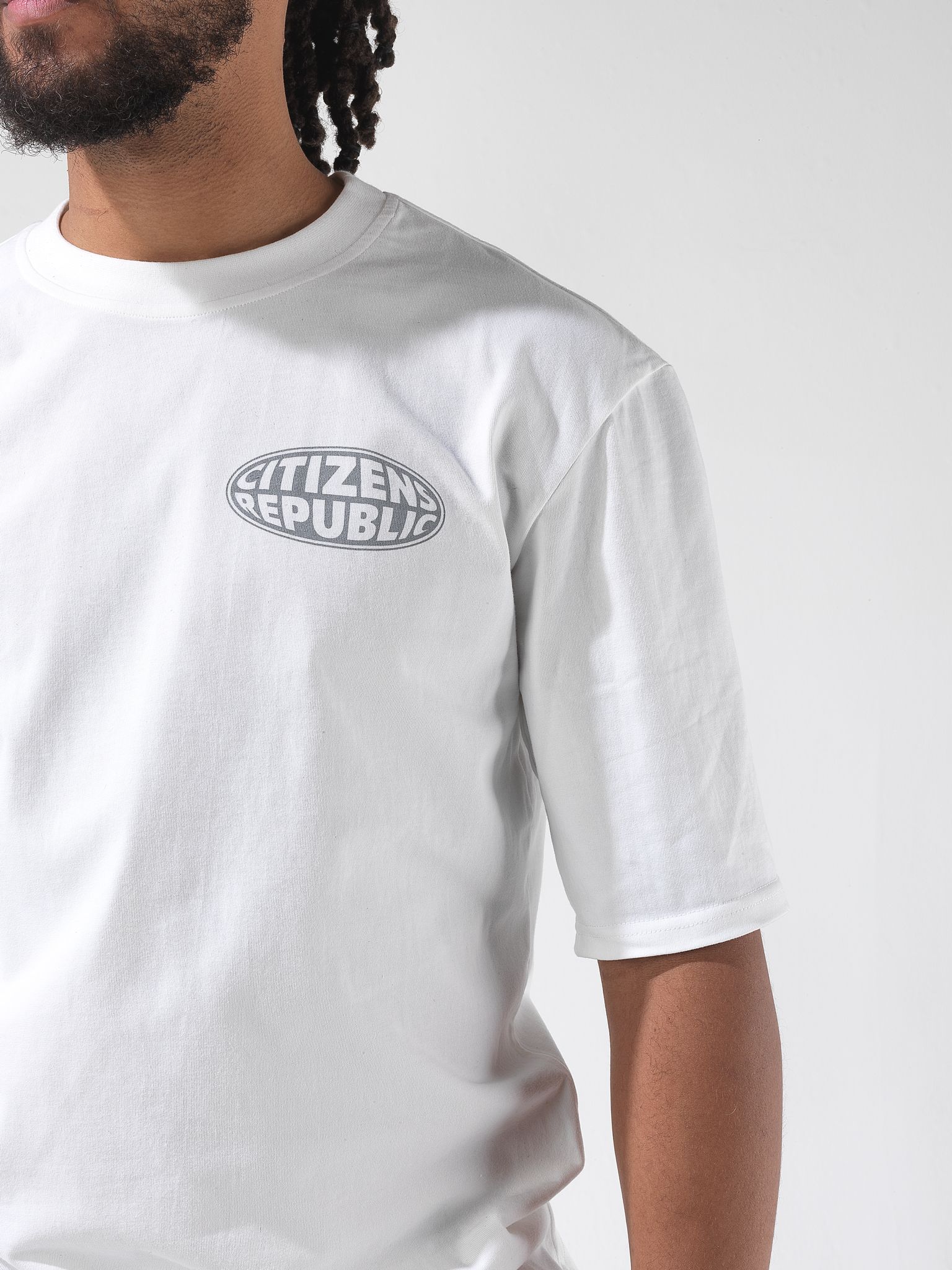 SHORT-SLEEVED COTTON CREWNECK